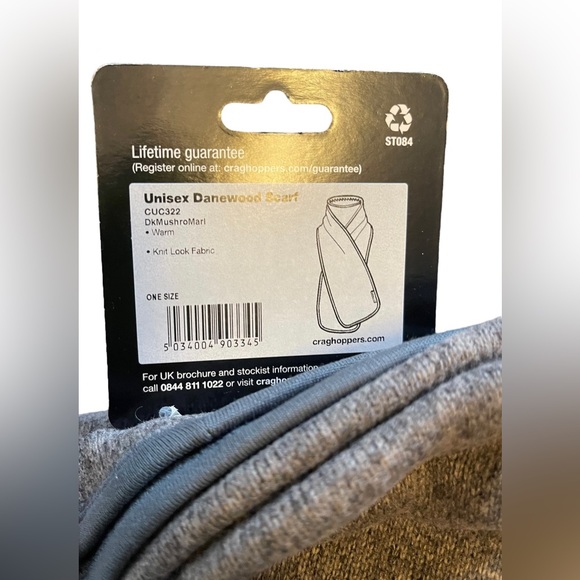 Craghoppers Unisex Danewood Scarf New With Tags Lightweight Insulating - Picture 3 of 4